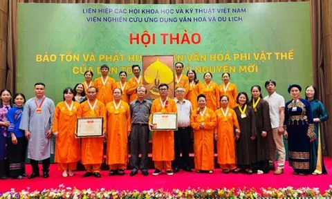 Chùa Thiền Tông Tân Diệu được vinh danh vì Bảo tồn và phát huy di sản văn hóa phi vật thể của dân tộc
