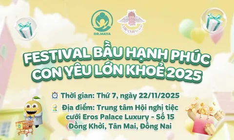 Festival “Bầu Hạnh Phúc - Con Yêu Lớn Khỏe 2025” chính thức quay trở lại