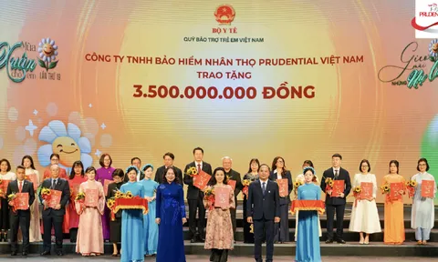 Prudential cam kết hỗ trợ các mầm non tương lại 3.5 tỷ đồng trong năm 2023 thông qua Quỹ bảo trợ trẻ em Việt Nam