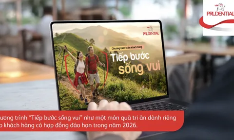Prudential ra mắt “Tiếp bước sống vui” tri ân khách hàng đáo hạn năm 2026