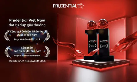 Prudential Việt Nam thắng kép tại Insurance Asia Awards 2026, khẳng định niềm tin từ doanh nghiệp đến sản phẩm