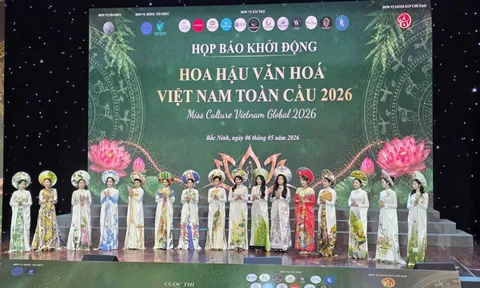 Cuộc thi “Hoa hậu Văn hóa Việt Nam toàn cầu 2026”: Hành trình tôn vinh nhan sắc, trí tuệ và văn hóa Việt
