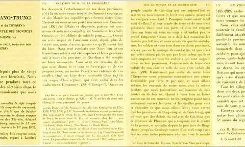 Bản đồ quân sự Pháp hé lộ: Vua Quang Trung thống nhất đất nước từ 1789
