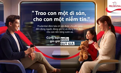 Prudential gửi gắm thông điệp qua chiến dịch thương hiệu "Cùng bạn gìn giữ điều quý giá", khơi gợi những điều quan trọng nhất với mỗi người