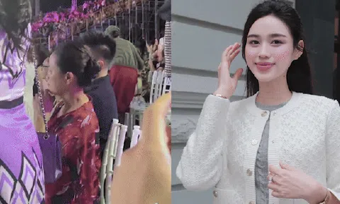 Bạn trai thiếu gia của Hoa hậu Đỗ Hà hộ tống mẹ vợ tương lai, né sự chú ý tại sự kiện