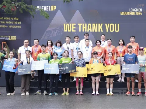 Hơn 15.000 vận động viên tham gia giải chạy Longbien Marathon 2024