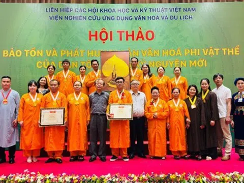 Chùa Thiền Tông Tân Diệu được vinh danh vì Bảo tồn và phát huy di sản văn hóa phi vật thể của dân tộc