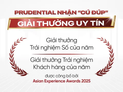 Prudential nhận “cú đúp” tại Asian Experience Awards 2025