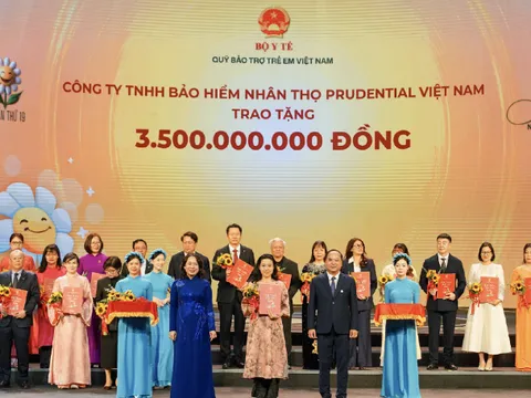 Prudential cam kết hỗ trợ các mầm non tương lại 3.5 tỷ đồng trong năm 2023 thông qua Quỹ bảo trợ trẻ em Việt Nam