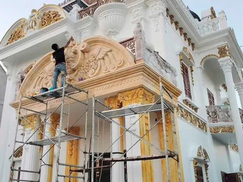 Kinh nghiệm thi công sơn giả đá mặt tiền đẹp: Từ chọn mẫu đến thi công đúng kỹ thuật