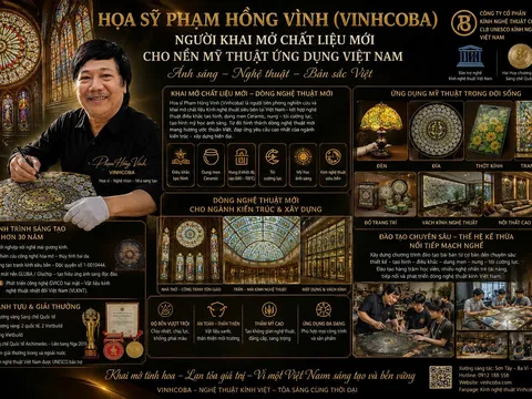 Kính nghệ thuật Vinhcoba – Phát huy giá trị di sản văn hóa, góp phần phát triển công nghiệp văn hóa và kinh tế di sản