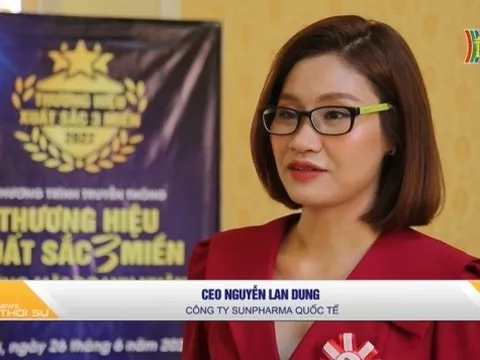 CEO Nguyễn Lan Dung rạng ngời tại Lễ tôn vinh Thương hiệu xuất sắc 3 miền năm 2022