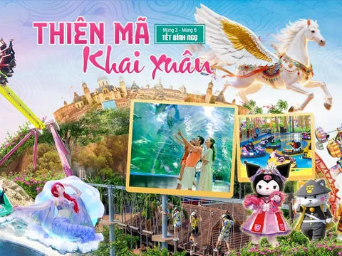 Thiên mã khai xuân - Lễ hội du xuân đặc sắc chào Tết Bính Ngọ 2026 tại Công viên Thiên đường Bảo Sơn