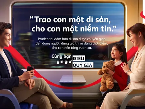 Prudential gửi gắm thông điệp qua chiến dịch thương hiệu "Cùng bạn gìn giữ điều quý giá", khơi gợi những điều quan trọng nhất với mỗi người