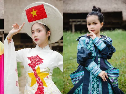 12 model kids của Shine Academy trình diễn mãn nhãn tại “Hương sắc gấm vóc 54 dân tộc”