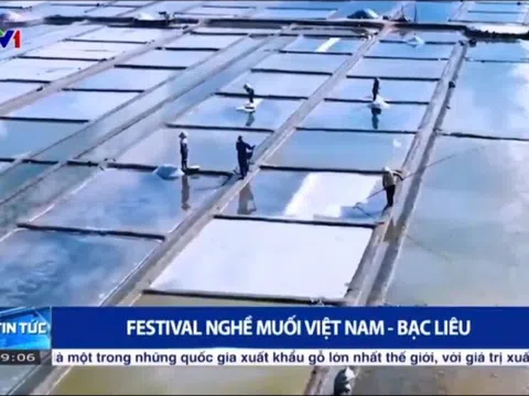 VTV1 đưa tin Festival Nghề muối Việt Nam - Bạc Liêu năm 2025