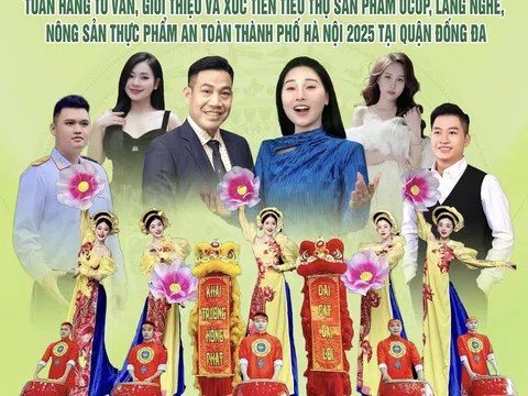 Viện Kinh tế, Văn hóa và Nghệ thuật với chương trình nghệ thuật chào mừng tuần hàng  OCOP tại Đống Đa