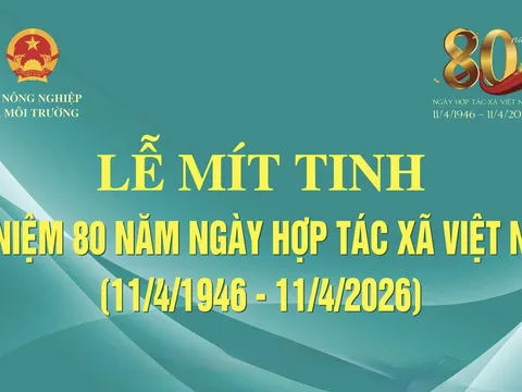 CHƯƠNG TRÌNH KỶ NIỆM 80 NĂM NGÀY HTX VIỆT NAM (11/4/1946 - 11/4/2026)