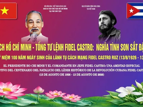 Trưng bày tư liệu “Chủ tịch Hồ Chí Minh - Tổng tư lệnh Fidel Castro”